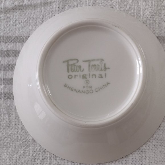 Peter Terris Shenango Calico Leaves Fruit Dessert Sauce Dishes b300 - Picture 4 of 5